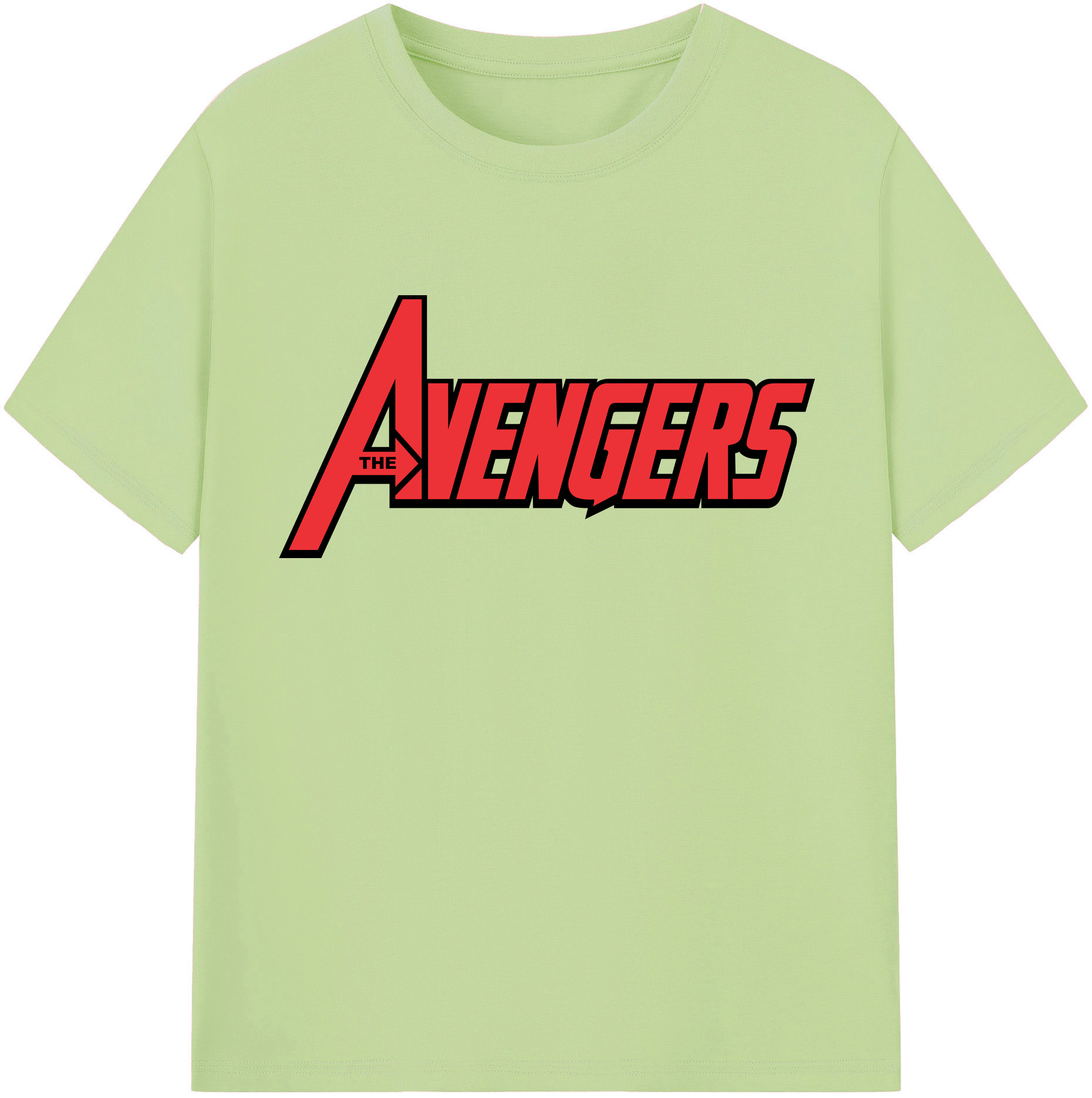 （画像用） アベンジャーズ The Avengers 綿100％半袖Tシャツ（フロントプリント）